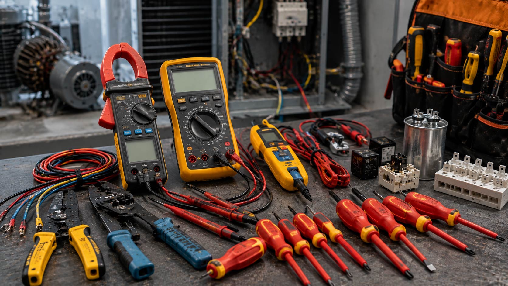 HVAC multimeters clamp meters and electrical testing equipment